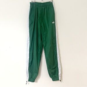 Vintage Puma Green Fleece Lined Track Pants